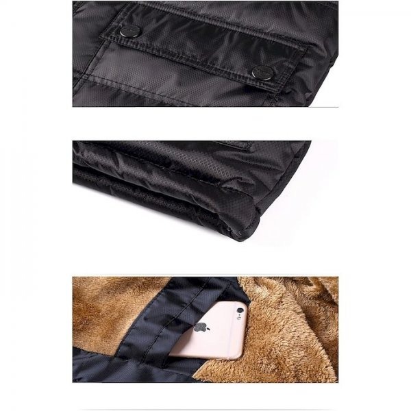men's padded long coat regular fit jacket solid colored black / plus size / plus size men's padded long coat regular fit jacket solid colored black / plus size / plus size