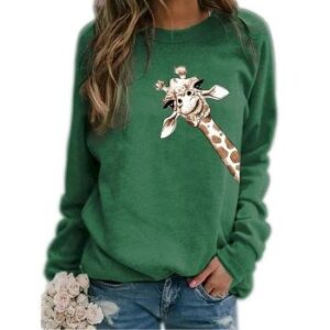 women's hoodie sweatshirt graphic animal daily basic casual hoodies sweatshirts blue khaki green
