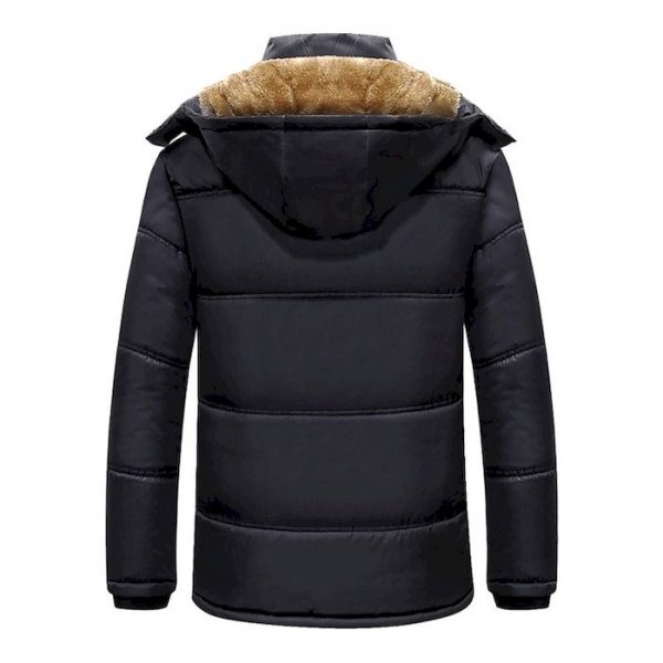 men's padded long coat regular fit jacket solid colored black / plus size / plus size men's padded long coat regular fit jacket solid colored black / plus size / plus size