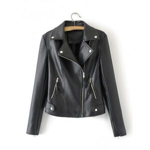 women's jacket short solid colored daily basic black blushing pink