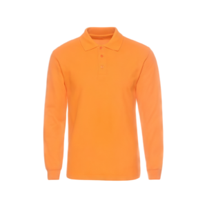 long sleeved cotton polo shirt